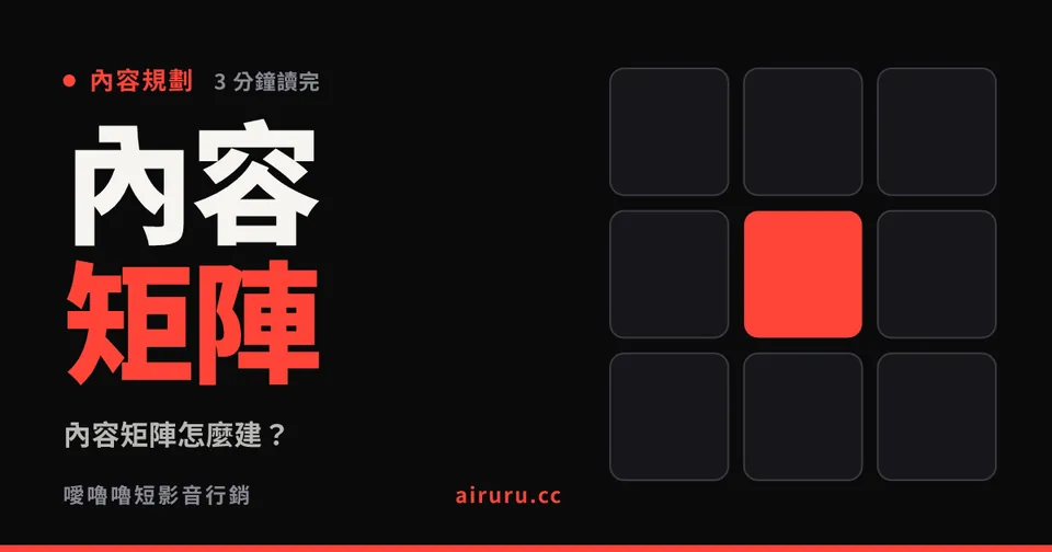 內容矩陣怎麼建？讓題目自己長出來的方法